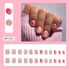 Manicure simples de cor sólida estilo Comércio Exterior para garota Aurora de desejo puro, unhas postiças acabadas estilo ins europeu e americano, manicure usável