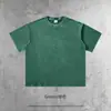 Ilha Cai Xiang Roupa Masculina Primavera/Verão 260g Algodão Puro Lavado Camiseta Marca Tendência Vintage Jovem Camiseta Solta Cruzamento Europeu e Americano