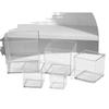 Caja de flores de cristal transparente acrílico floristería materiales para flores caja de regalo para flores de plástico totalmente transparente ventas directas de fábrica