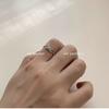 Anillo de mariposa abierto femenino moda personalidad hueco estilo frío plateado 925 ajustable retro anillo índice moda ins