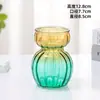 Vaso de Vitral Boneco de Neve Pequeno Vaso Decorativo Hidropônico para Plantas Verdes Criativo Simples Criativo Arranjo de Flores de Mesa para Sala de Estar