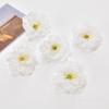 Conjunto de flores de simulação branca Rose Peônia Flor falsa Flor de seda Headwear Hairpin Flower Pain Bag Decoração
