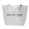 Bolsa de mano tejida de PP transparente con película pequeña para libros rojos bolsa de compras directo de fábrica bolsa tejida lote personalizado
