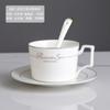 Taza de Café de Cerámica de Lujo Estilo Británico para Entrada, Taza para Té de la Tarde para el Hogar, Juego de Taza y Platillo de Café de Lujo Pequeño Estilo Europeo Phnom Penh