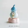 Enfeite Giratório de Abóbora Artesanal Criativo de Jingdezhen, Enfeite Cerâmico com Esmalte de Cristal Famoso na Internet, Pet de Chá Fofo