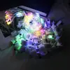 Luz luminosa LED corda de luz de cor de flash ajustável linha de luz de corda pequena luz de caixa branca pequena luz de caixa quadrada pequena corda de luz luminosa led