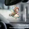Colgante de Ángel Elfo de Acrílico para Coche Nuevo Producto Transfronterizo Colgante Decorativo para Espejo Retrovisor de Coche Regalo de Vacaciones