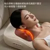 Almohada de masaje personalizada para hombros y cuello, masajeador eléctrico recargable con amasado y calefacción para cintura y espalda, soporte lumbar