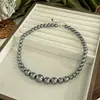 Joyería Collar de Perlas Moderno Lujo Ligero Diseño de Nicho Cadena de Torre Collar de Cadena de Perlas para Clavícula para Mujer Venta al por Mayor