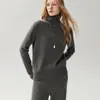 100% cachemira, nueva colección otoño/invierno 2026, suéter de cuello redondo para mujer, simple y versátil, tejido liso, capa base suave y cómoda
