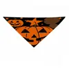 Pañuelo para mascotas transfronterizo estilo calabaza de Navidad Halloween accesorio para perro bufanda triangular lindo y adorable bufanda para el cuello de gato