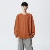 Camiseta de Manga Larga Casual Americana para Hombre para Ciclismo al Aire Libre, Nuevo Modelo Otoño 2026 con Diseño de Costuras, Top de Moda y Versátil para Hombre
