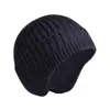 Gorro de Invierno para Hombre de Comercio Exterior con Forro de Polar Engrosado a Prueba de Frío Cálido de Lana para Ciclismo Resistente al Viento Gorro de Punto