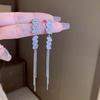 Coreia do Sul de alta qualidade de luxo leve elegante longo borla brincos feminino ins estilo personalidade na moda orelha studs orelha jóias atacado