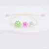 Pulsera de Flores Secas con Encaje de Gipsófila Más Vendida Transfronteriza, Tejida a Mano, Souvenir Turístico Popular, Estilo Flor Eterna