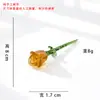 Ramo de Flores Artificiales de Rosa de Vidrio Hecha a Mano en Zibo, Arreglo Floral, Flor Preservada de Vidrio, Adorno de Decoración de Escritorio, Comercio Exterior Transfronterizo