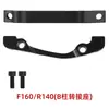 Adaptador de freio a disco para bicicleta, garfo dianteiro, coluna A/B para freio a disco hidráulico de 160/180/203 mm.