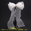 Véu de Casamento Simples Certificado de Registro Véu Pequeno Adorno de Cabeça Presilha de Cabelo Super Fada Foto de Viagem Noiva Laço Acessório de Cabelo