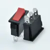 Interruptor Kcd3 Forma de Barco 3 Pines 3 Velocidades 1011 Rojo Cuchilla Única Doble Tiro Interruptor Multifunción Olla Eléctrica Caliente