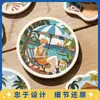 Posavasos Absorbentes Personalizados PVC Goma Suave Tierra de Diatomeas Impresión Digital UV Bidimensional Almohadilla Aislante Térmico Lavable con Logo