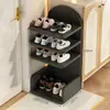 Sapateira infantil atrás da porta, pequena, fofa, vertical, armário de sapatos extremamente estreito para bebês, prateleira de armazenamento de sapatos de bebê