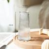 Jarrón de vidrio repujado de celebridad en línea estilo ins transparente para nutrir con agua flores de bambú ricas decoración de arreglo de flores secas para sala de estar