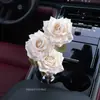 Manta Rosa Estampada com Flor Artificial Cappuccino Francês Luxo Acessível Flor de Mesa de Alto Padrão Decoração para Arranjo de Flores de Salão de Casamento