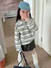 Moda Feminina Primavera 2026 Conjunto Estiloso Miu Style Vento Acadêmico Moletom Polo Saia Plissada Moda Versátil Tendência