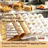 Papel para envasado de alimentos impresión de lotes pequeños Sydney papel grado alimenticio papel para hamburguesas seguro y ecológico fabricante certificado FSC