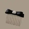 Nuevo peine anti-deslizante estilo coreano con un delicado lazo de mariposa, diseñado para mujeres, creando un peinado alto elegante, y con un elegante pasador lateral y accesorio para el cabello