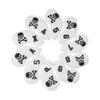 Parche de Golf Calavera Funda Completa para Palo Tela Impermeable Forro Felpa Cubierta Protectora para Hierro/Madera/Putter
