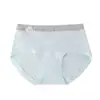 Algodón Puro Algodón de Color Natural 10A Antibacteriano Entrepierna Extendida Ropa Interior para Mujer Suave y Ceroso Amigable con la Piel Transpirable Bragas Dulces
