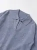 Suéter de punto para mujer 2025 Invierno Nuevo Casual Versátil Estilo Camisa Polo con Solapa