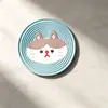 Porta-copos de animais de desenho animado fofos personalizados, tapetes resistentes ao calor, porta-copos de chá criativos antiderrapantes para casa, tapetes de drenagem de PVC