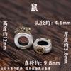 Sin decoloración nuevo patrón santo de Xizang espaciador diy accesorios para joyería de cristal 12 signos del zodiaco cuentas de agujero grande anillo deslizante A