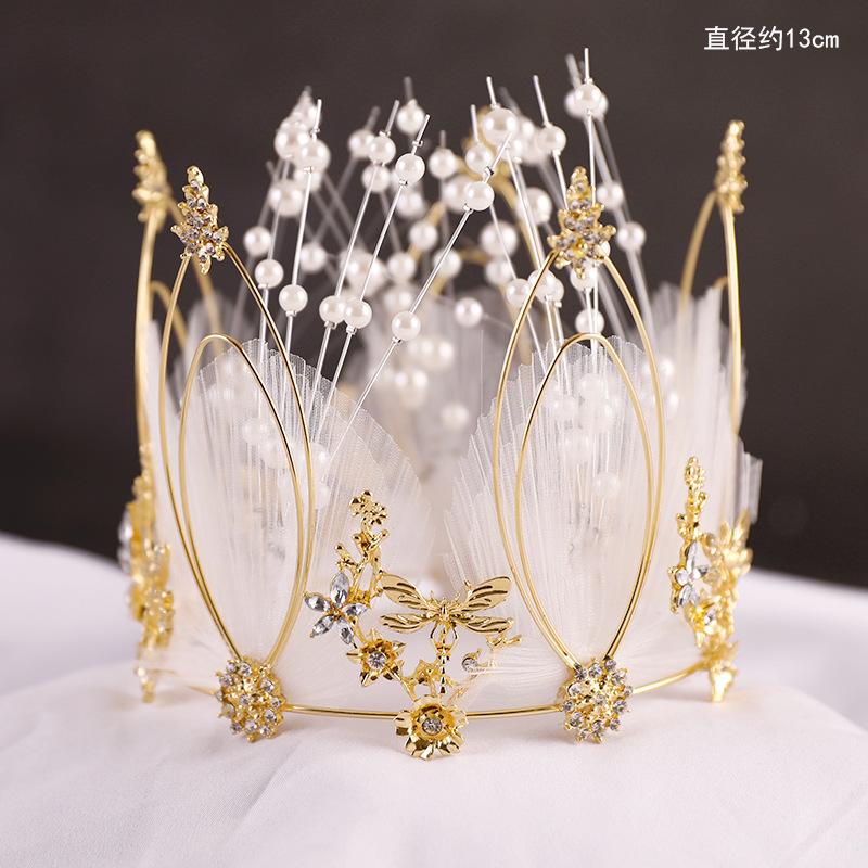母亲节网纱皇冠蛋糕装饰围边摆件丝带花束蛋糕女神生日甜品台插件