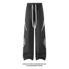 Otoño 2026 Nuevo Estilo Pantalones Blancos de Retazos de Secado Rápido No Elásticos M-5XL HK26912-Especial P26