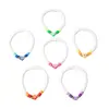 Pulseira de Flores Estilo Férias Boêmio, Contas Doces de Argila Macia Elástica em Cores Macaron, Estilo Ins