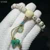 Pulsera de Semillas de Bodhi con Estrella y Luna, Collar de Cuentas de Oración Budista, Cadena para Suéter, Pulsera de Múltiples Círculos, Joyería para Mujer, Fuente de Ágata