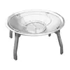 Cuenco de Acero Inoxidable para Barbacoa con Hoguera para Preparar Té, Set de Estufa de Barbacoa para Interiores y Exteriores, Cuenco de Carbón de Invierno, Hoguera Doméstica