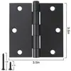 Bisagra de Ángulo Recto Transfronteriza de Comercio Exterior 3.5 pulgadas Puerta de Madera Silenciosa Engrosada Accesorios de Ferretería para el Hogar Bisagra de Hoja Suelta Fabricante Transfronterizo