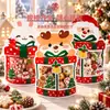 Bolsa Stand-up Irregular Embalagem para Bolos de Neve Gelatinosos Biscoitos Sacola para Presentes de Natal Doces Biscoitos Salgadinhos Bolsa Auto-selante Em Estoque