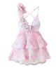 Vestido de Princesa con Cintura Decorativa de Pétalos Tridimensionales Explosiones de AliExpress para Mujer Europea y Americana Transfronterizo