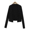 Cárdigan Top de Hombro Caído de Tencel para Mujer Verano 2025 Nuevo Estilo Perezoso de Lana Tencel Chaqueta Chal con Protección Solar
