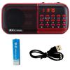 Altavoz Insertable de Tarjeta de Radio Jinzheng B859 para Reproductor Mp3, Doble Batería Recargable, Bluetooth con Ranura para Tarjeta