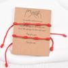 Aliexpress Transfronterizo Europeo y Americano Amazon Pulsera de Cuerda Roja de la Suerte Nudo Peruano Trenzada Siete Secciones Modelo Pareja Puramente Hecha a Mano