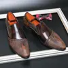 Zapatos de Cuero para Hombre, Estilo Coreano, Modernos Británicos de Punta Fina con Cordones, Zapatos de Boda, Calzado Formal de Negocios, Versátiles Zapatos Casuales de Primavera con Aumento de Altura Oculto