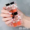 Fábrica Zhengxiang Personalizado OEM Película para Esmalte de Uñas Pegatinas para Uñas Arte de Uñas Halloween Luminoso Europeo y Americano Calabaza Oscura Calavera Pegatinas para Uñas ODM