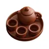 Tetera Mini de Arcilla Púrpura Más Vendida por el Fabricante, Adorno de Mascota de Té, Tetera Creativa y Exquisita para la Punta del Dedo, Tetera Pequeña en Miniatura, Juguete de Té que se Puede Usar para Guardar Té