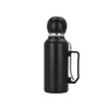 Novo Modelo Copo de Futebol de Aço Inoxidável 304, Caneca de Viagem de Grande Capacidade com Colher, Tampa Criativa Fosca, Copo Térmico Atacado